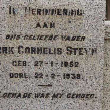 STEYN Dirk Cornelius 1852-1939