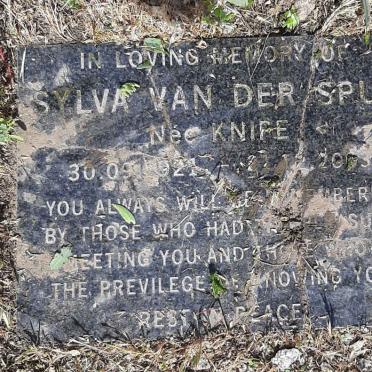 SPUY Sylva, van der nee KNIPE 1921-2003