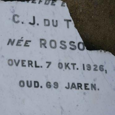 TOIT C.J. nee ROSSOUW -1926