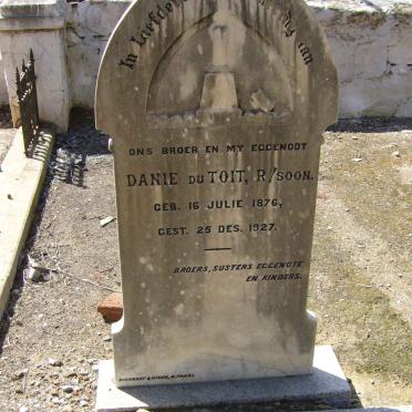 TOIT Danie, du 1876-1927