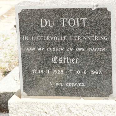 TOIT Esther, du 1928-1967