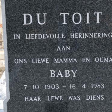 TOIT Baby, du 1903-1983