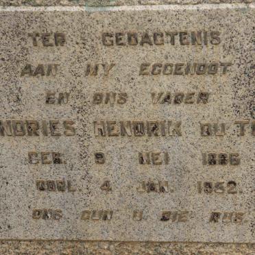 TOIT Andries Hendrik, du 1886-1952