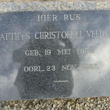 VELDSMAN Matthys Christoffel 1874-1927