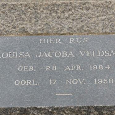 VELDSMAN Louisa Jacoba 1884-1958