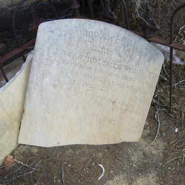 BURGER Barend Bartholmeus -1884