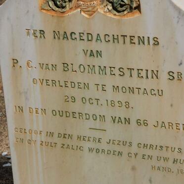 BLOMMESTEIN P.C., van -1898