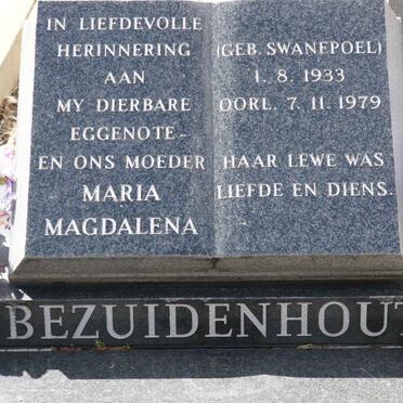 BEZUIDENHOUT Maria Magdalena nee SWANEPOEL 1933-1979