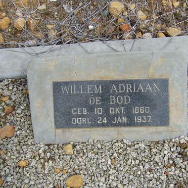 BOD Willem Adriaan, de 1860-1937