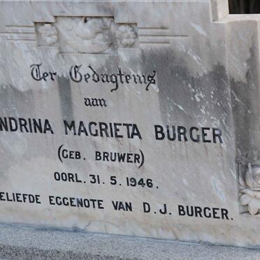 BURGER Hendrina Magrieta nee BRUWER -1946