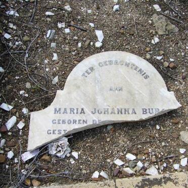 BURGER Maria Johanna 1855-1897