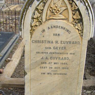 EUVRARD Christina H. nee GEYER 1846-1905