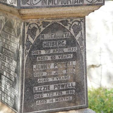 HEIBERG Margarieta -1925 :: POWELL Jenny -1898 :: POWEL Lizzie -1890