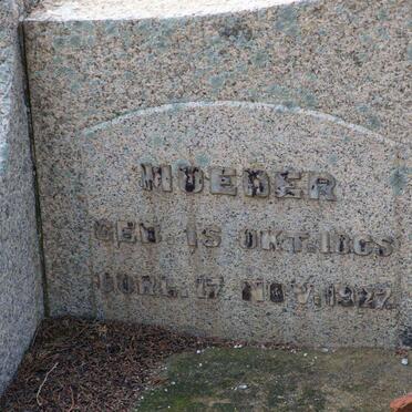 KNIPE Johannes 1865-1936 &amp; Martha E. VAN EEDEN 1868-1927 