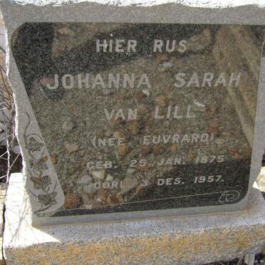 LILL Johanna Sarah, van nee EUVRARD 1875-1957