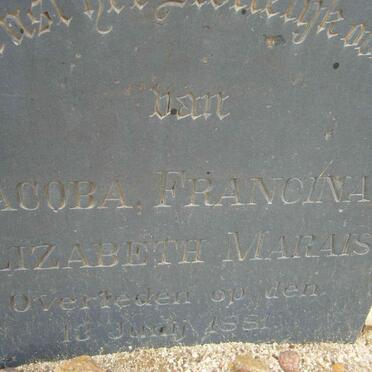 MARAIS Jacoba Francina -1881
