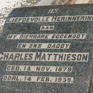 MATTHIESON Charles 1879-1939