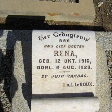 ROUX Rena, le 1916-1929