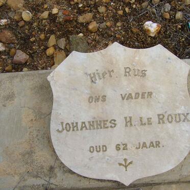 ROUX Johannes H., le