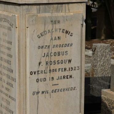 ROSSOUW Jacobus F. -1923