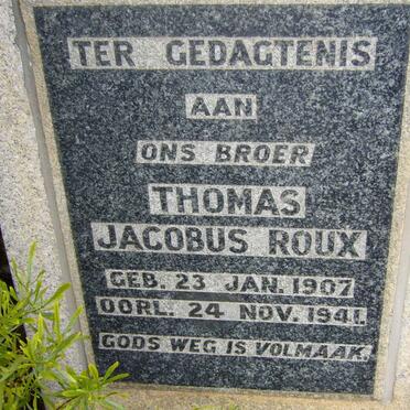 ROUX Thomas 1907-1941