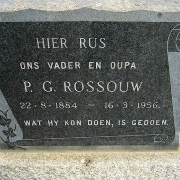 ROSSOUW P.G. 1884-1956