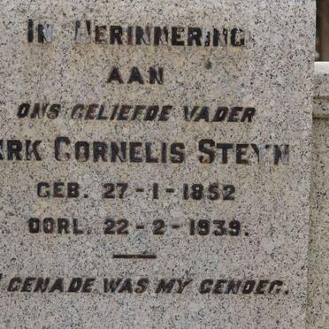 STEYN Dirk Cornelius 1852-1939