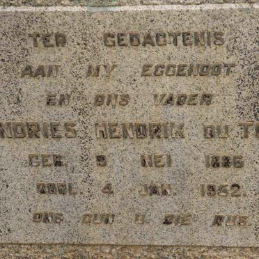 TOIT Andries Hendrik, du 1886-1952