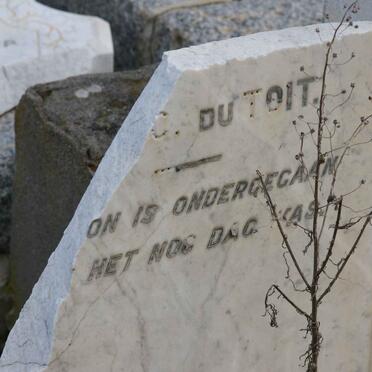 TOIT Frans Daniel, du -1908