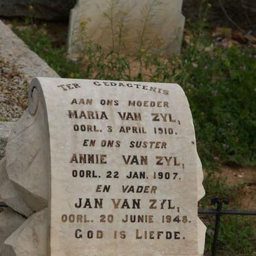 ZYL Jan, van -1948 &amp; Maria -1910 :: VAN ZYL Annie -1907