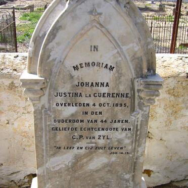 ZYL Justina, van nee LA GUERENNE -1895