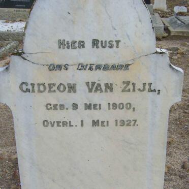 ZIJL Gideon, van 1900-1927