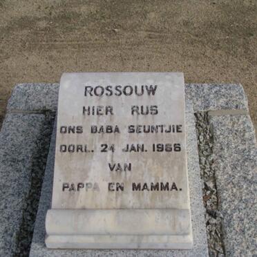 ROSSOUW Baba Seuntjie -1966
