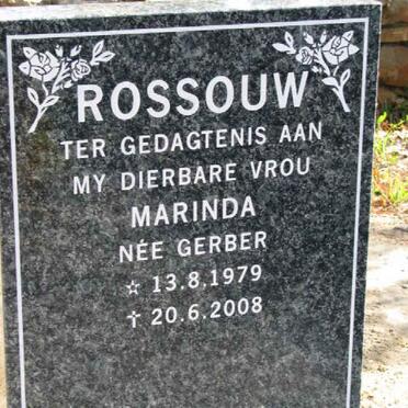 ROSSOUW Marinda nee GERBER 1979-2008