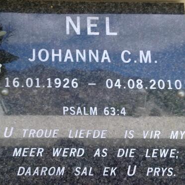 NEL Johanna C.M. 1926-2010