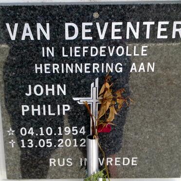 DEVENTER John Philip, van 1954-2012