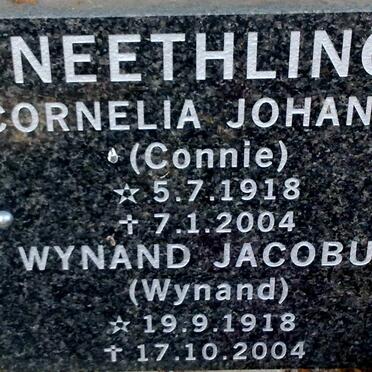 NEETHLING Wynand Jacobus 1918-2004 &amp; Cornelia Johanna 1918-2004