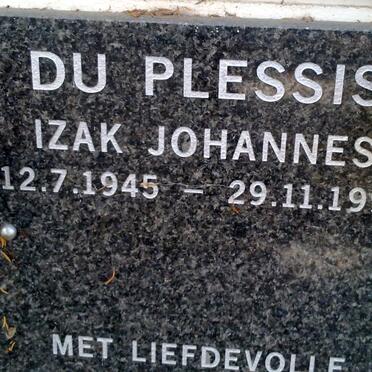 PLESSIS Izak Johannes, du 1945-1998