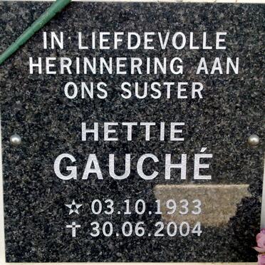 GAUCHE Hettie 1933-2004