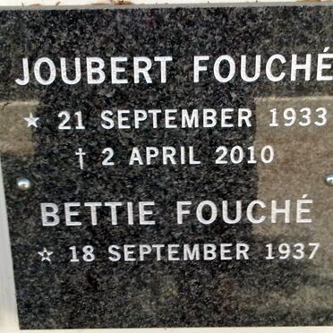 FOUCHé Joubert 1933-2010 &amp; Bettie 1937-