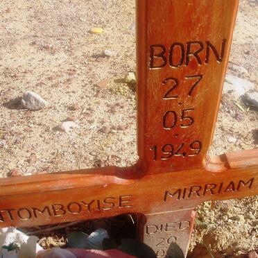 TOM? Ntomboyise Mirriam 1949-