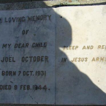 OCTOBER Joël 1931-1944