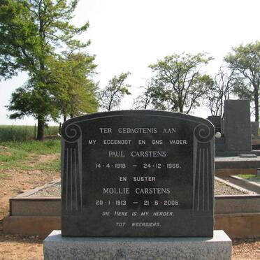 CARSTENS Paul 1918-1966 ::CARSTENS Mollie 1913-2006