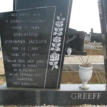 GREEFF Gerhardus Johannes Jacobus 1921-1977