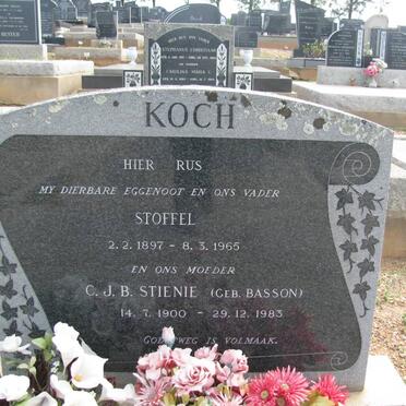 KOCH Stoffel 1897-1965 &amp; C.J.B. BASSON 1900-1983