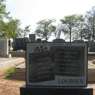 LOUBSER Anna H.C. 1900-1968