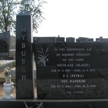 MYBURGH Nicolaas 1931-1975 &amp; P.J. HANEKOM 1934-1998