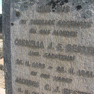 BESTER Jacobus G.J. 1895-1964 &amp; Cornelia J.S. CARSTENS 1893-1941 