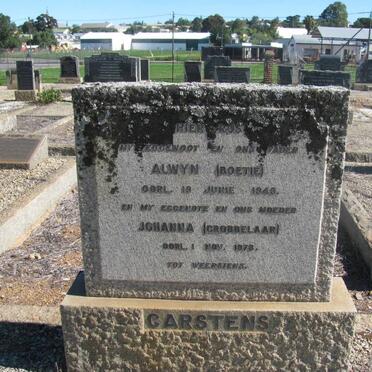 CARSTENS Alwyn -1949 &amp; Johanna GROBBELAAR -1978