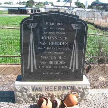 HEERDEN Johannes P., van 1889-1956 &amp; Martha M.C. 1891-1971